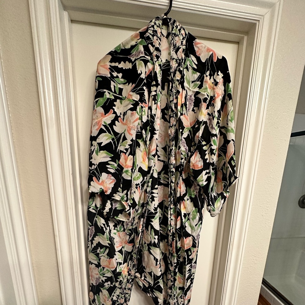 Anthropologie Floreat Kimono OS